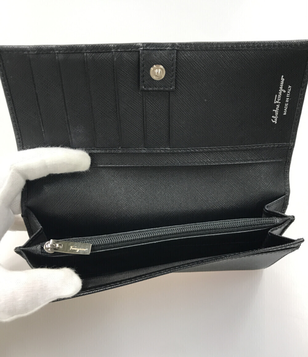 Salvatore Ferragamo Long Vara Wallet Black